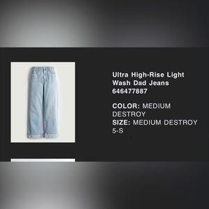 Ultra High-Rise Light Wash Dad Jeans